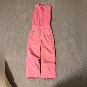 Girls Spyder Pink Snow Bib